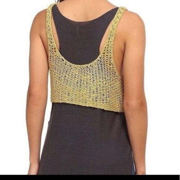 Free People Twotone Layered Tunic in Slate Combo - Picture 2 of 9